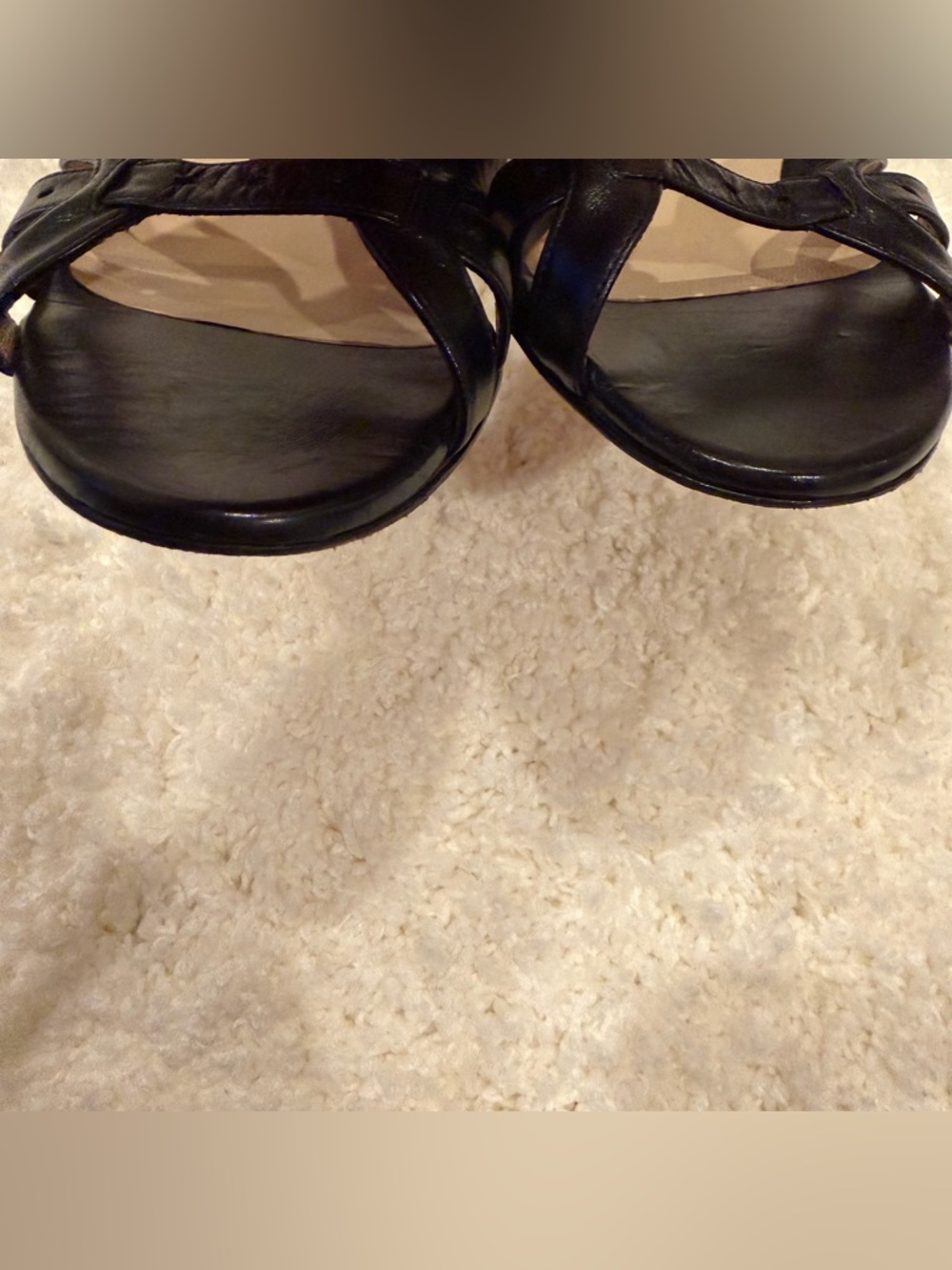 Vintage Jimmy Choo Black Patent Leather Kitten-Heel Mules - Picture 3 of 11